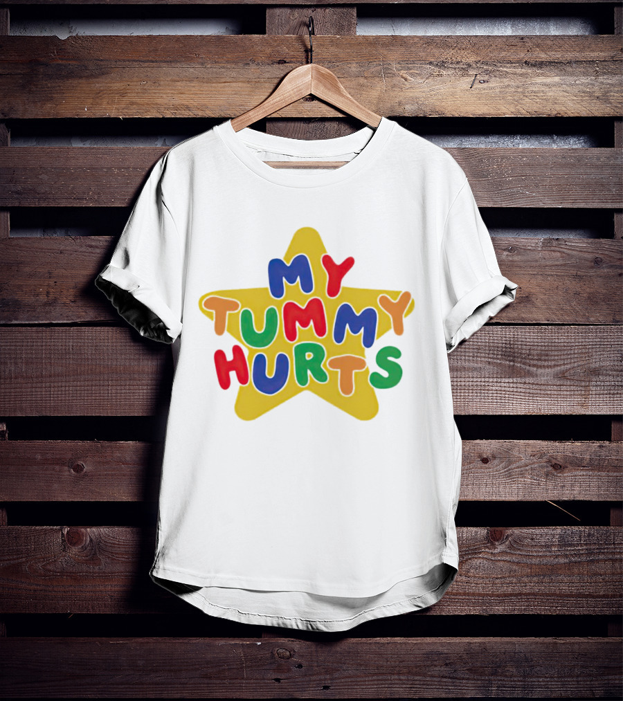 My Tummy Hurts Colorful Star T-Shirt
