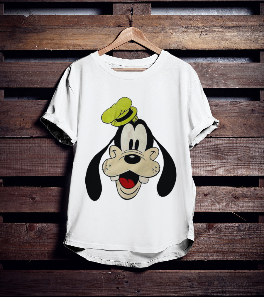 Yats Goofy Head Disney Character Face T-Shirt