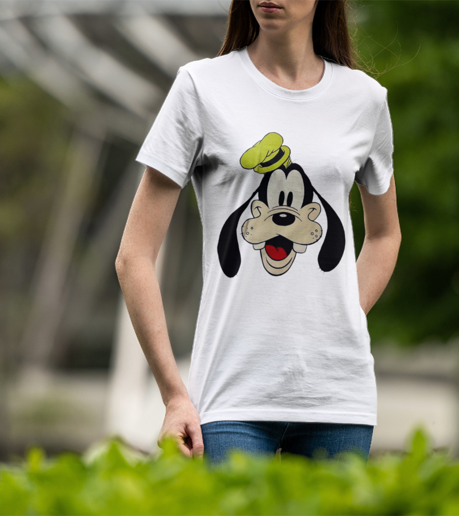 Yats Goofy Head Disney Character Face T-Shirt