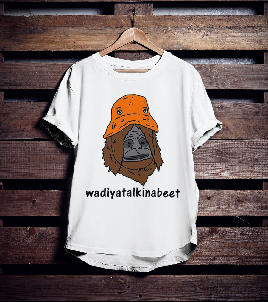 Big Lez Show Wadiyatalkinabeet Orange Hat Cartoon Character T-Shirt