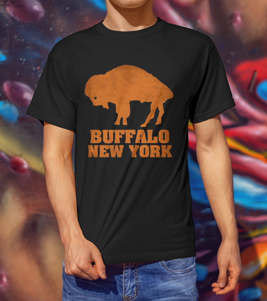 Buffalo New York Bold Orange Buffalo T-Shirt