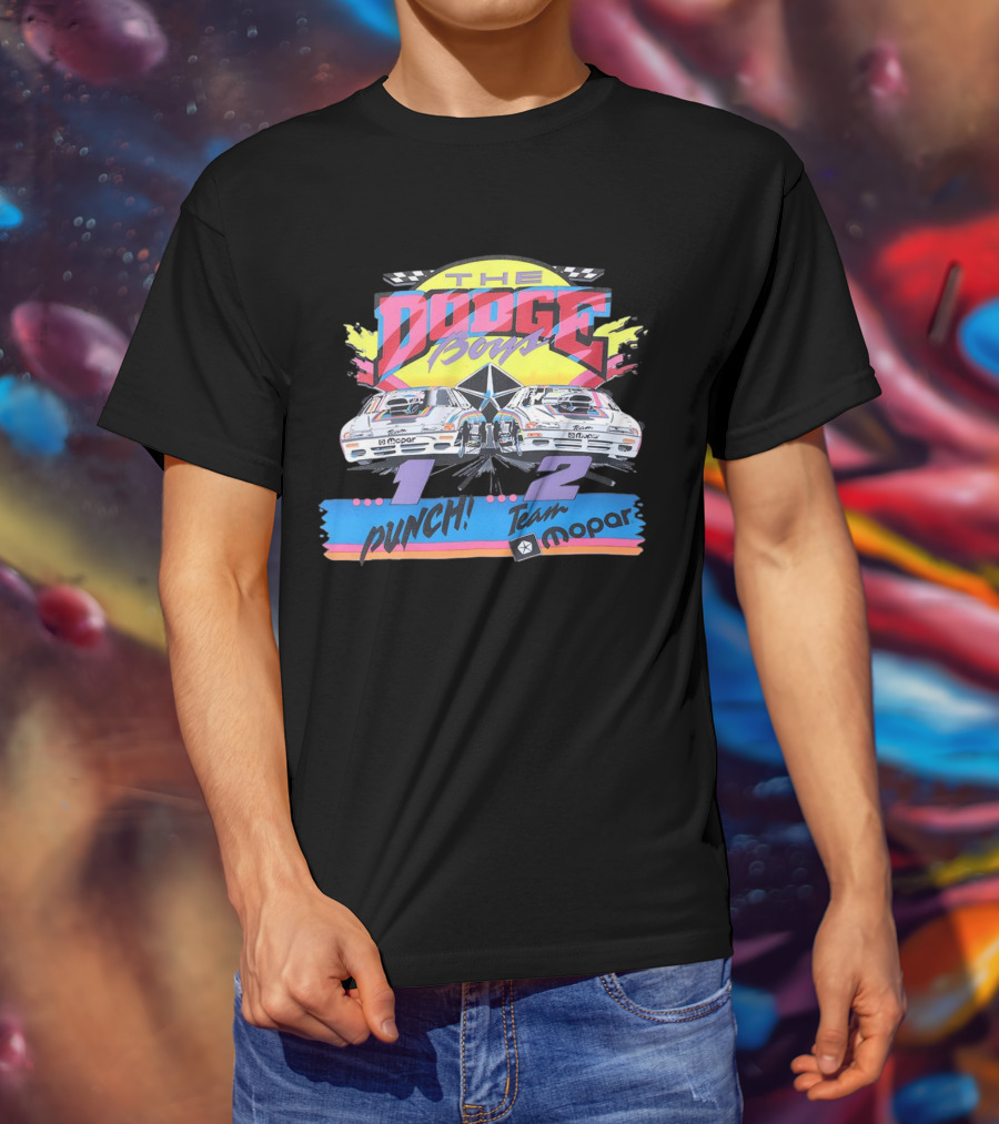 The Dodge Boys 1-2 Punch Team Mopar Racing T-Shirt