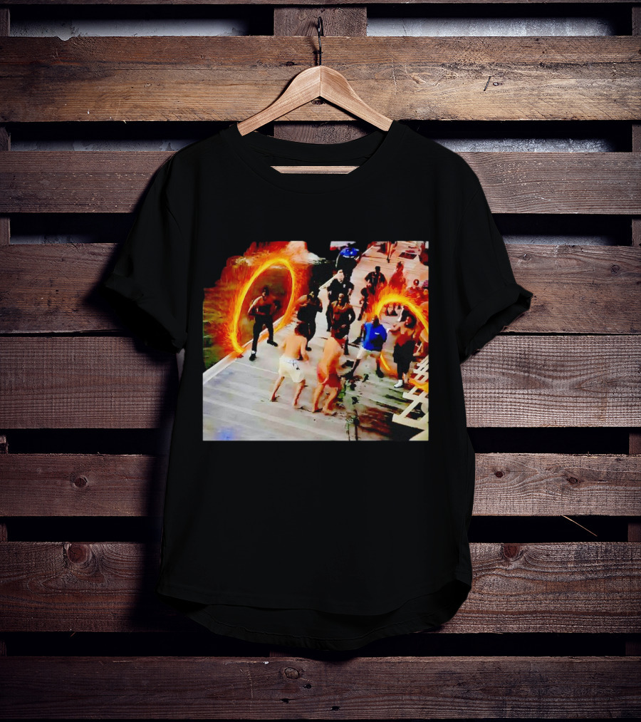 Montgomery Alabama Riverboat Fight Avengers Portal Scene Recreation T-Shirt