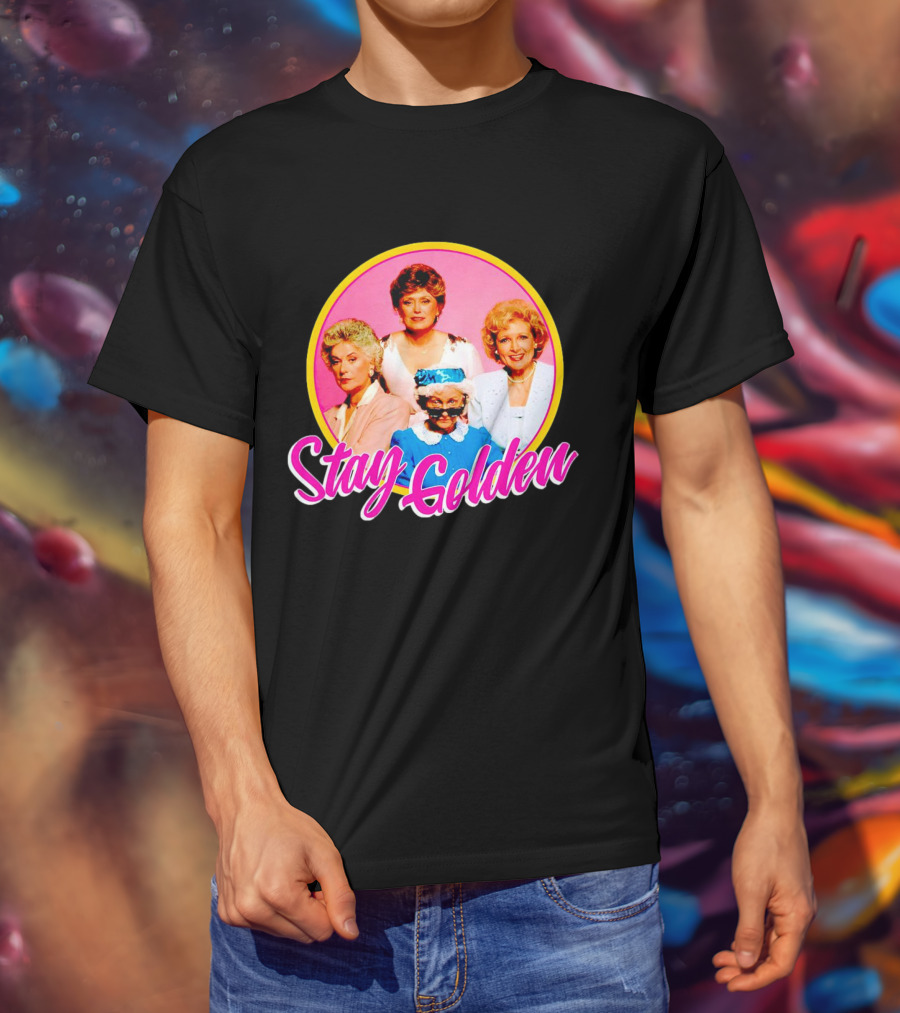Golden Girls Character Group Circle Stay Golden T-Shirt