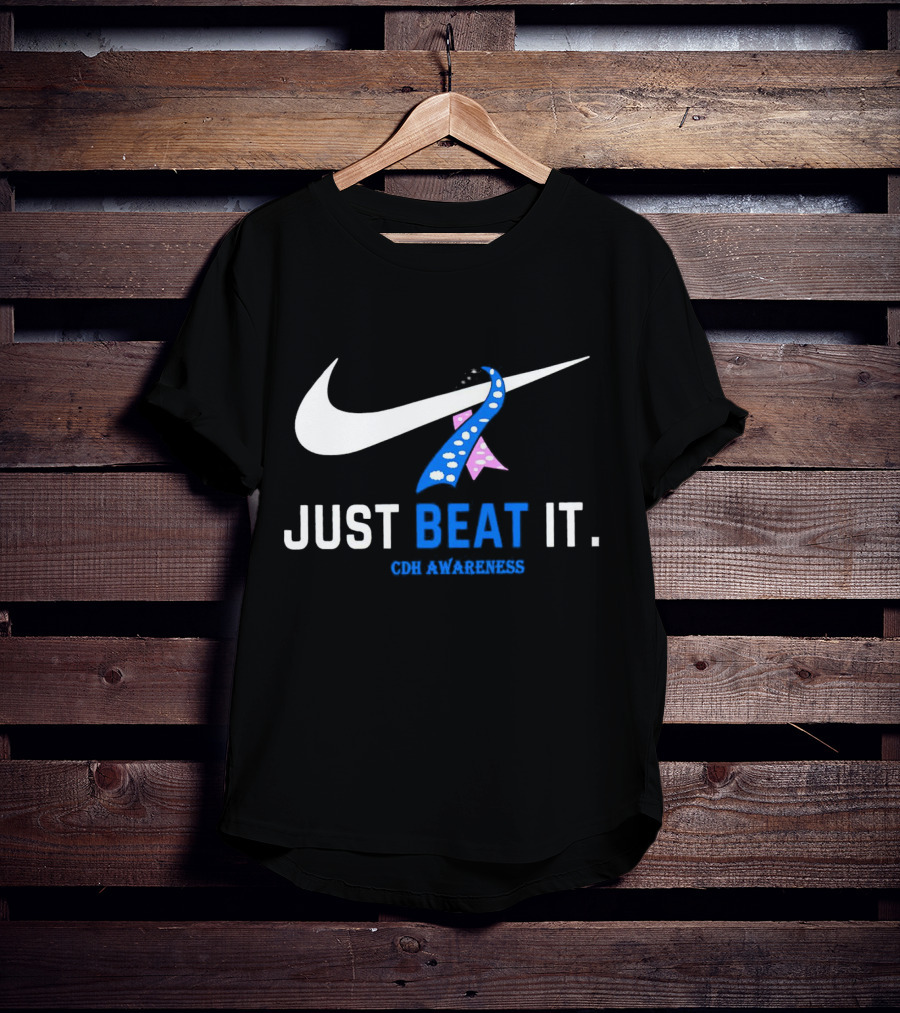 Just Beat It Cdh Awareness Ribbon T-Shirt