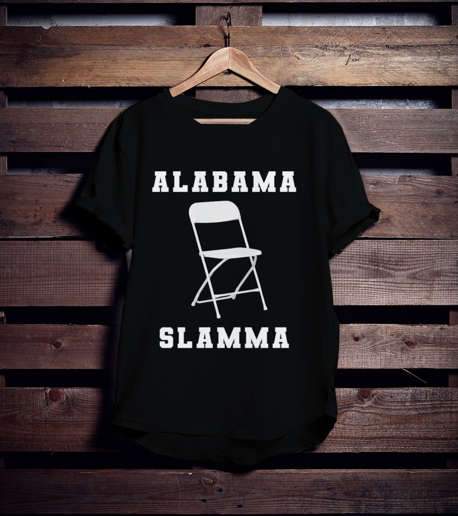 Alabama Slamma Folding Chair Montgomery Riverfront T-Shirt