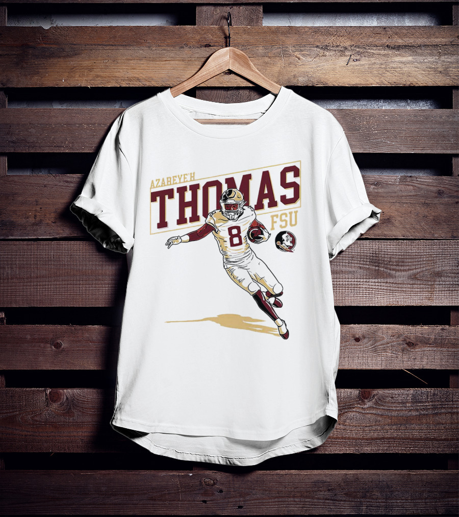 Azareye’h Thomas FSU Florida State Seminoles Football Caricature T-Shirt