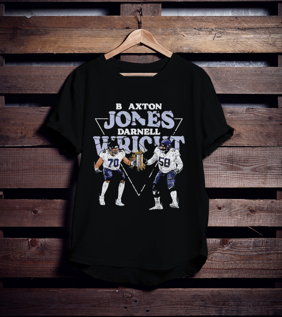 Braxton Jones Darnell Wright Chicago Bears Football Players 70 58 T-Shirt