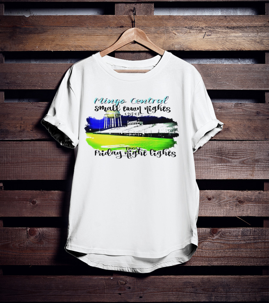 Mingo Central Small Town Nights Under Those Friday Night Lights Stadium Scene T-Shirt