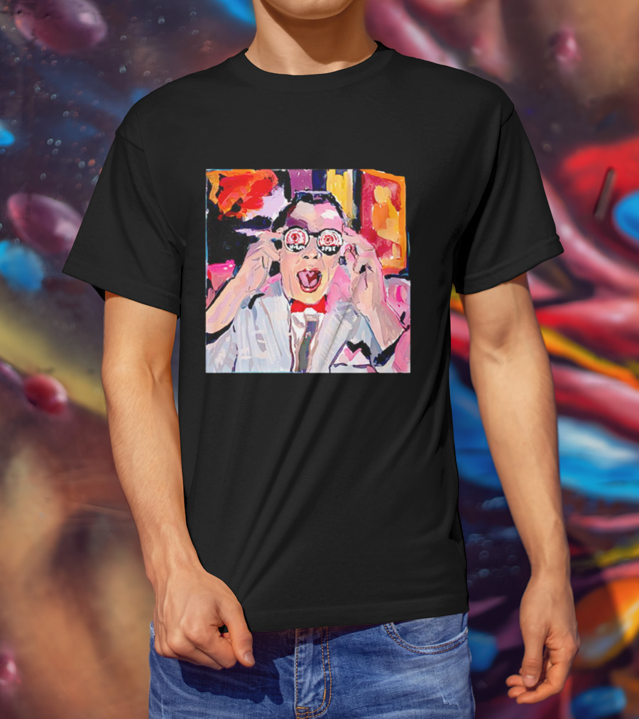 Pee Wee Herman 80s Jambi Playhouse Retro Glasses T-Shirt