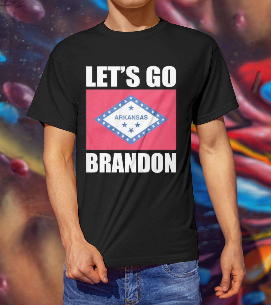 Let's Go Brandon Arkansas Flag T-Shirt