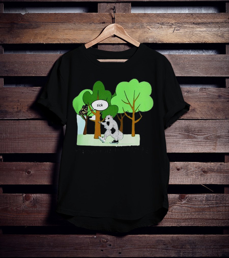 Nature Is Heelying Sick With Trees And Butterfly T-Shirt