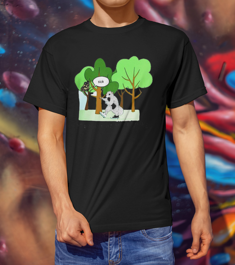 Nature Is Heelying Sick With Trees And Butterfly T-Shirt