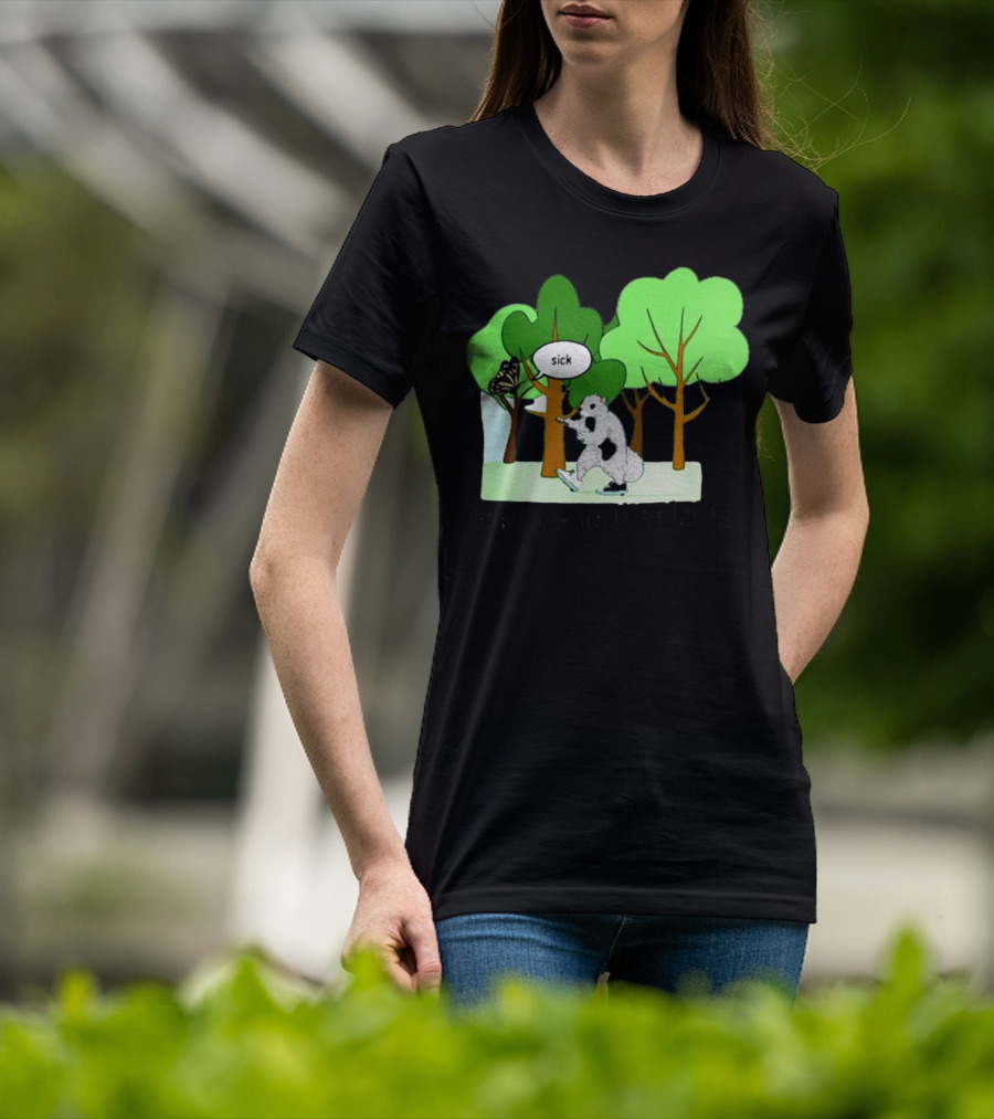 Nature Is Heelying Sick With Trees And Butterfly T-Shirt