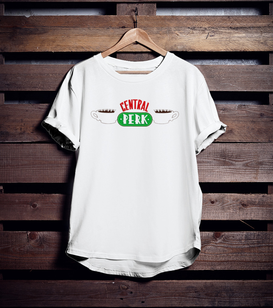 Central Perk Coffee Friends Logo Iconic Cafe Branding T-Shirt