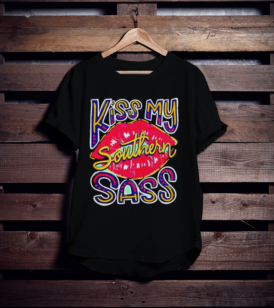 Kiss My Southern Sass Red Lips T-Shirt