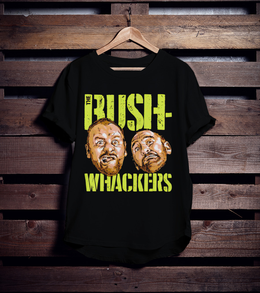 The Bushwhackers Wrestling Legends Bold Retro Faces T-Shirt