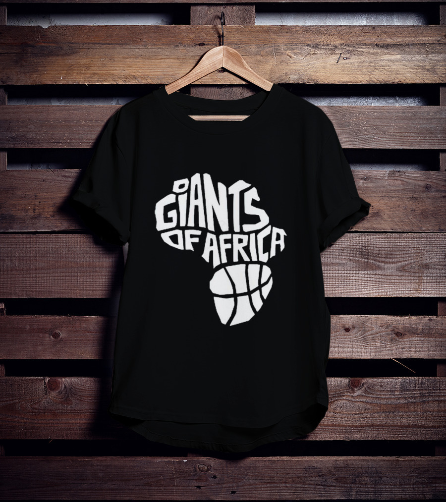 Toronto Raptors Giants Of Africa Basketball Map T-Shirt