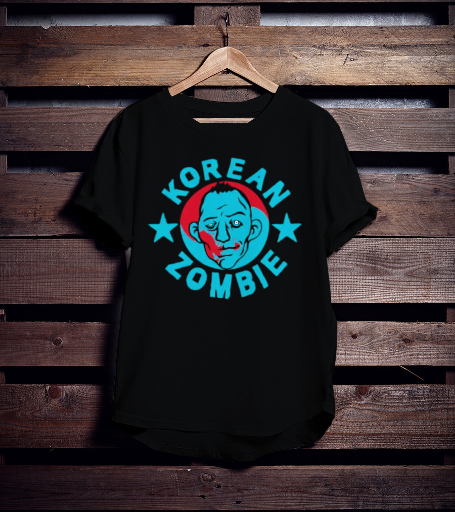 Korean Zombie Red And Blue Star T-Shirt