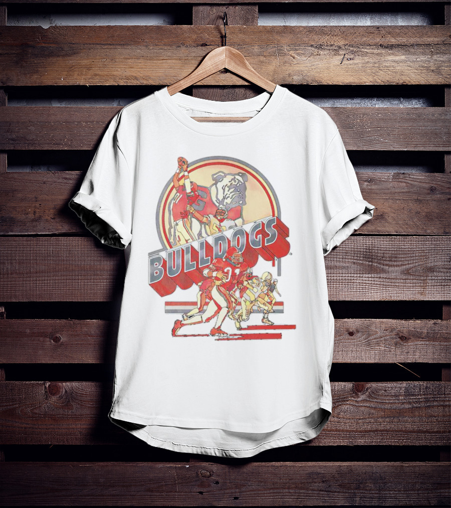 Georgia Bulldogs UGA Throwback Player Bulldogs Football T-Shirt