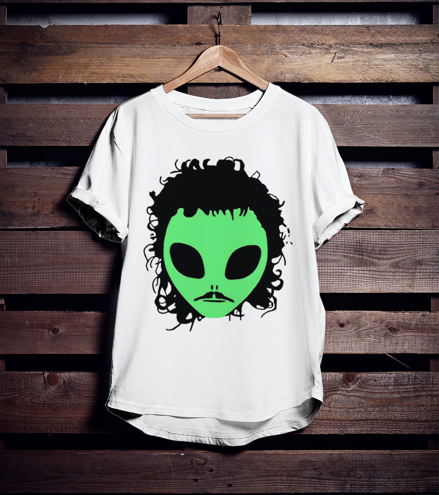 Kurtis Conner Eh Alien Green Face Black Hair T-Shirt