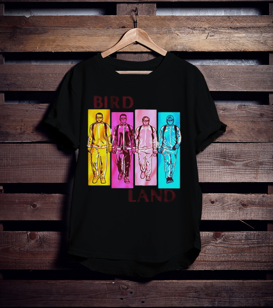 Baltimore Birdland Power Rangers Walking In Vibrant Colors T-Shirt