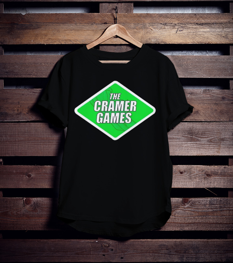 The Cramer Games Green Diamond Logo With Roller Coaster Element T-Shirt
