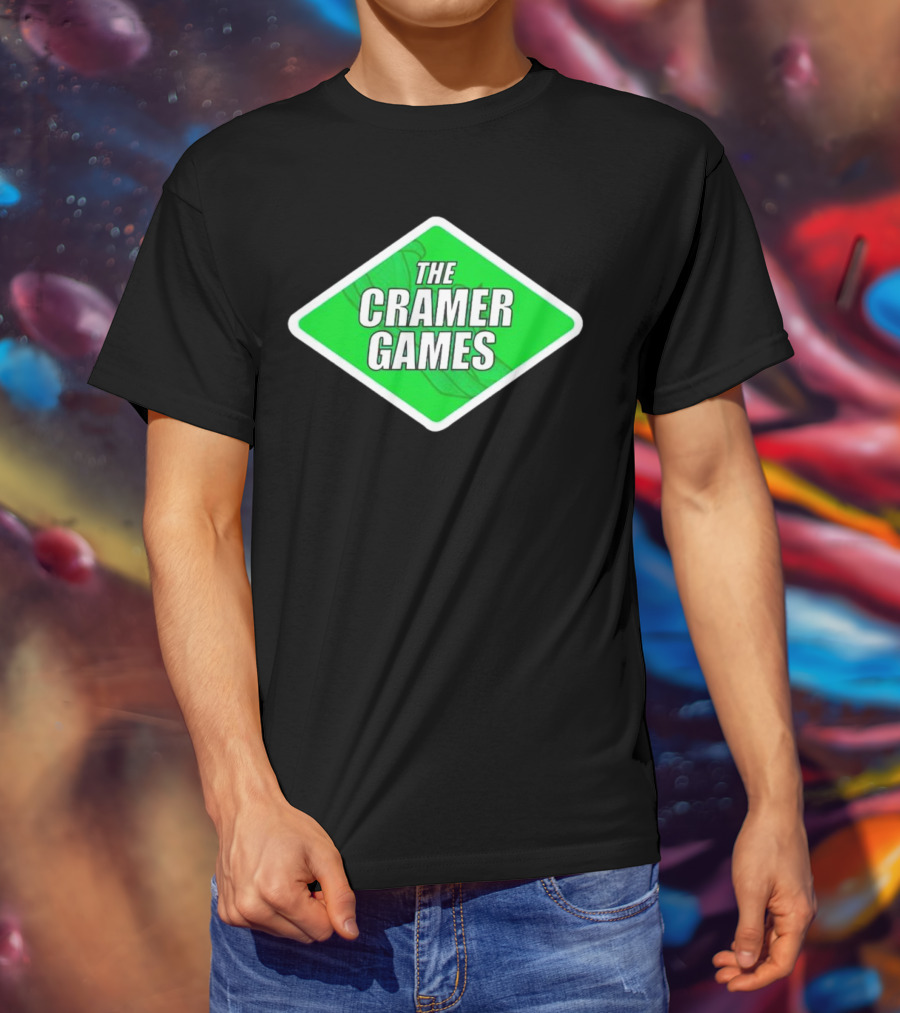 The Cramer Games Green Diamond Logo With Roller Coaster Element T-Shirt