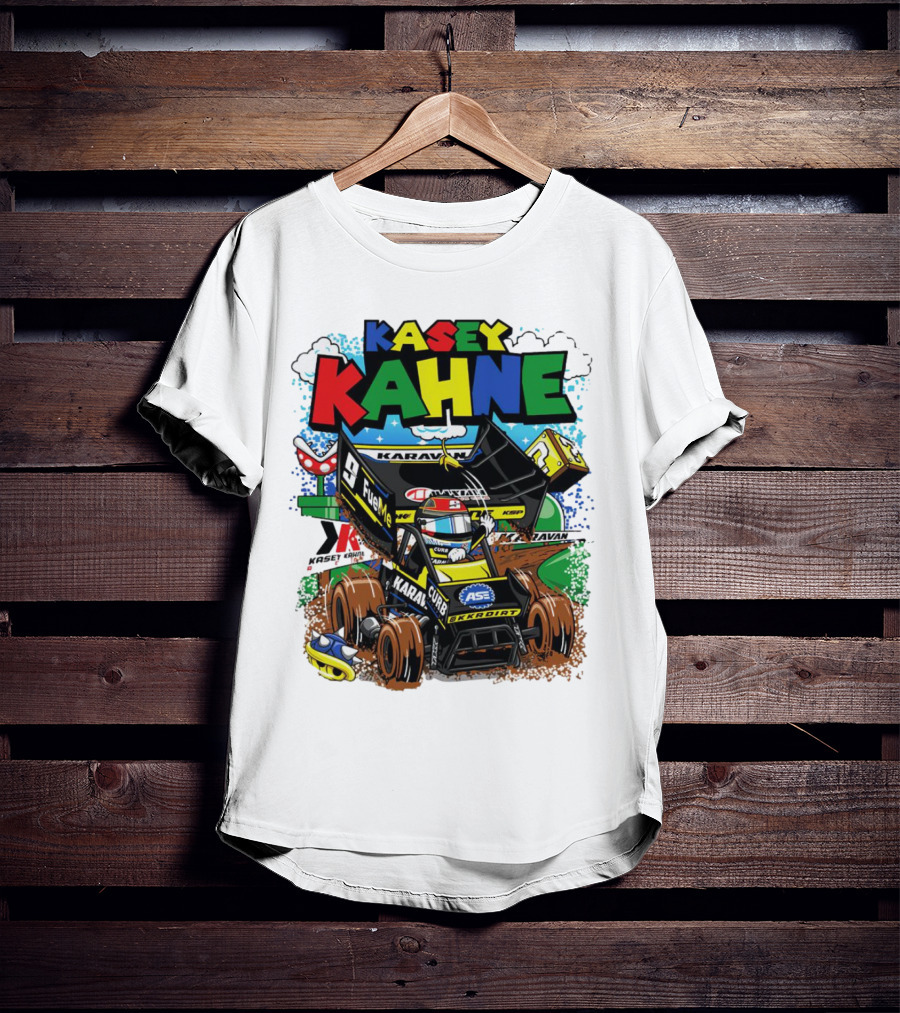 Kasey Kahne KKR Dirt Karavan Curb Racing Cartoon Fuel Me T-Shirt