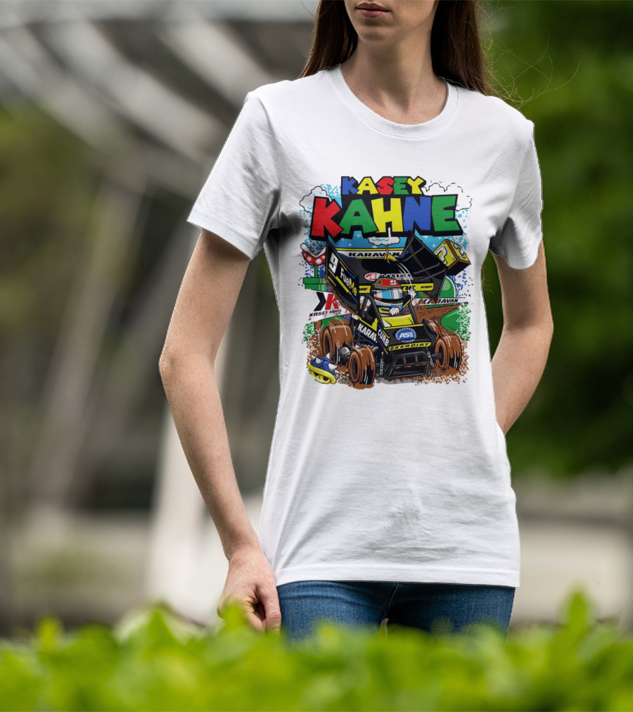 Kasey Kahne KKR Dirt Karavan Curb Racing Cartoon Fuel Me T-Shirt