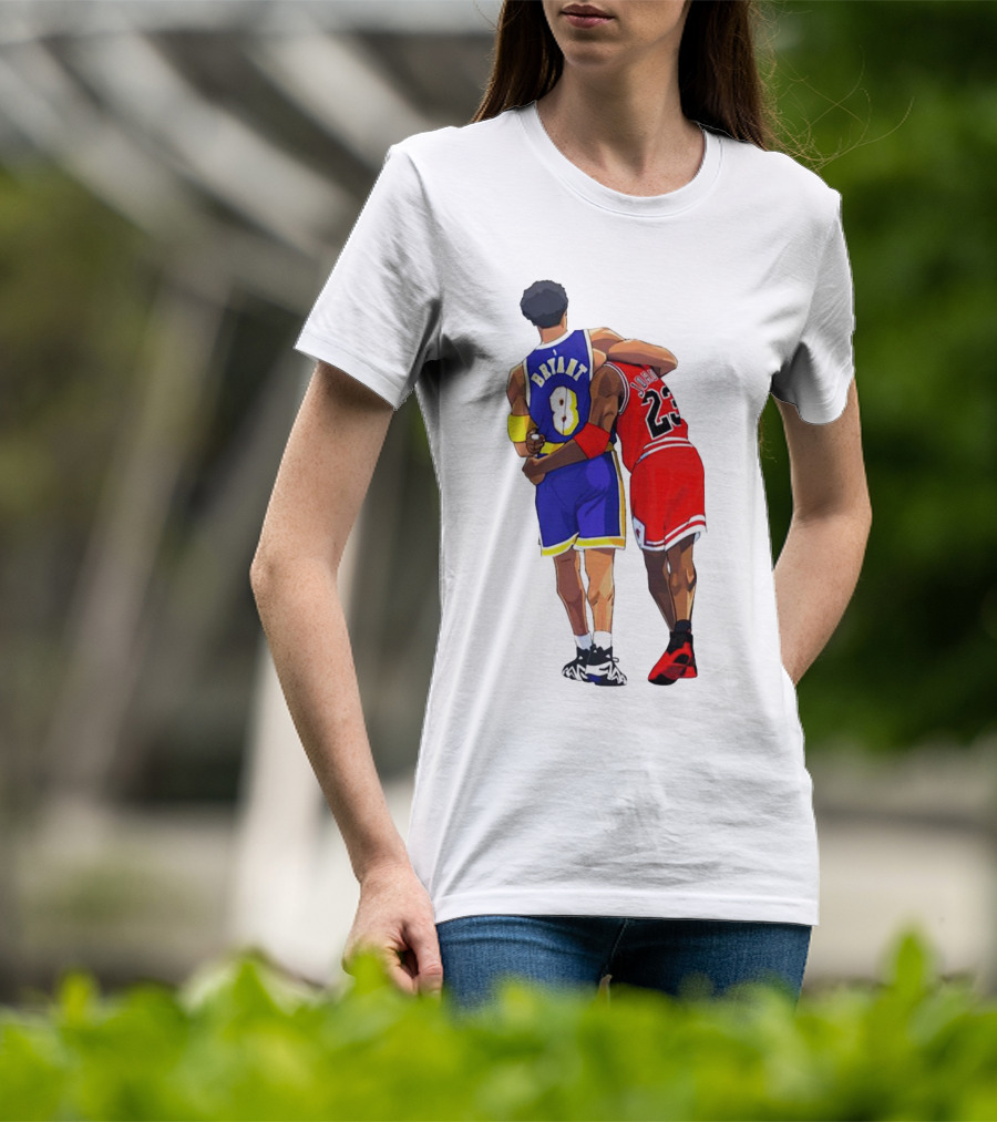 Kobe Bryant Michael Jordan Forever 8 23 Lakers Bulls T-Shirt