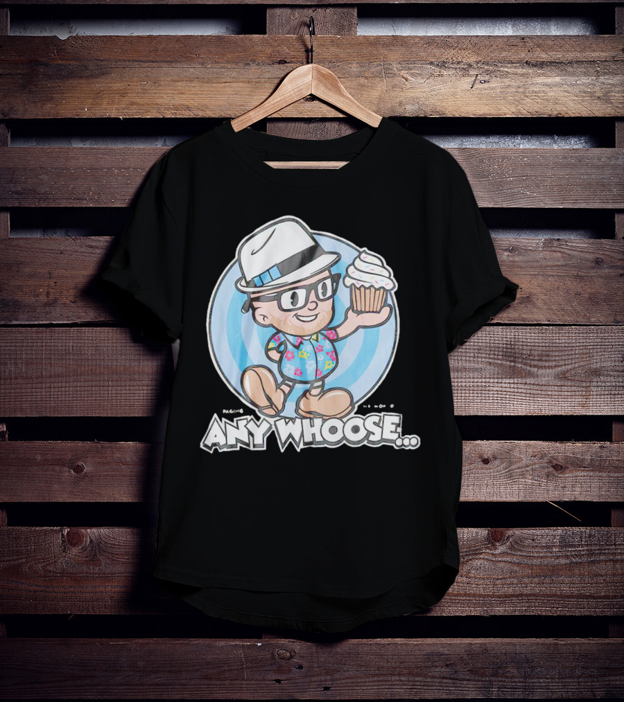 Paging Mr Morrow Any Whoose Cupcake Quirky Cartoon T-Shirt