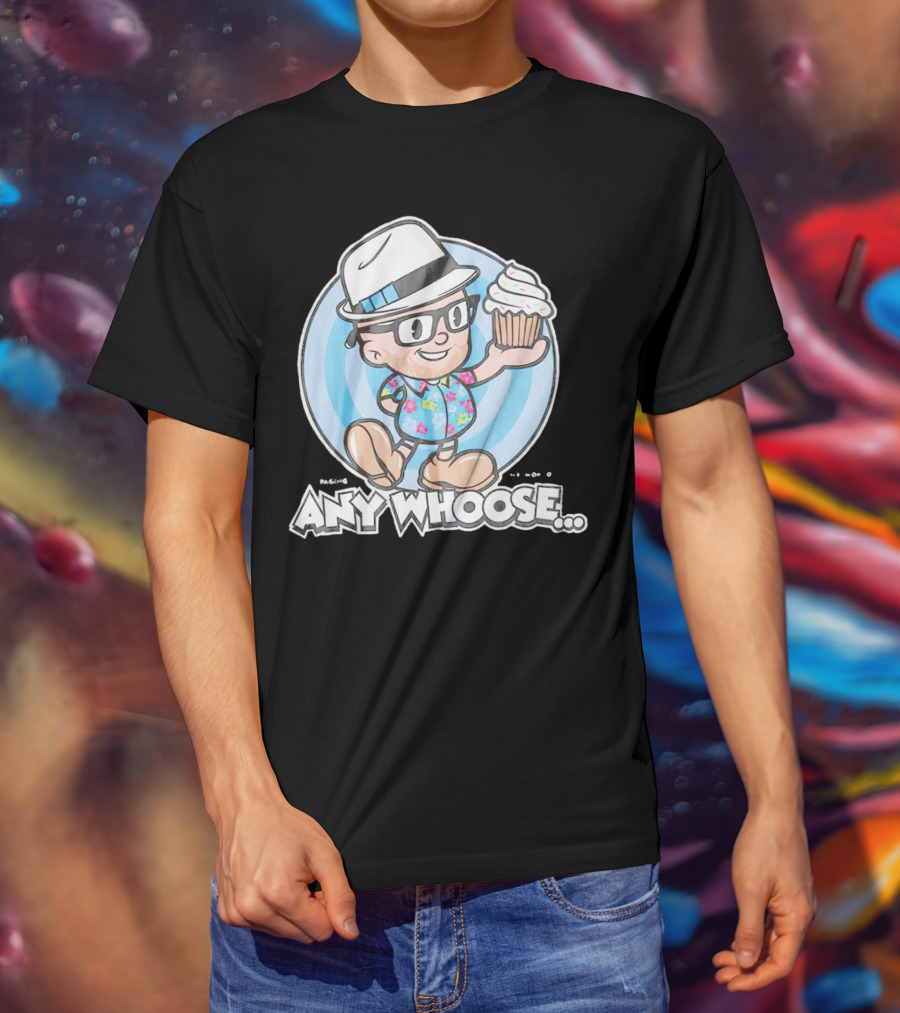 Paging Mr Morrow Any Whoose Cupcake Quirky Cartoon T-Shirt