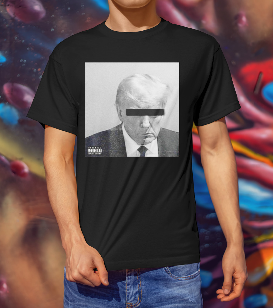 Parental Advisory Explicit Content Black Bar Over Eyes T-Shirt