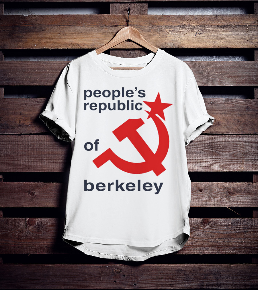 People's Republic Of Berkeley Communist Hammer And Sickle T-Shirt