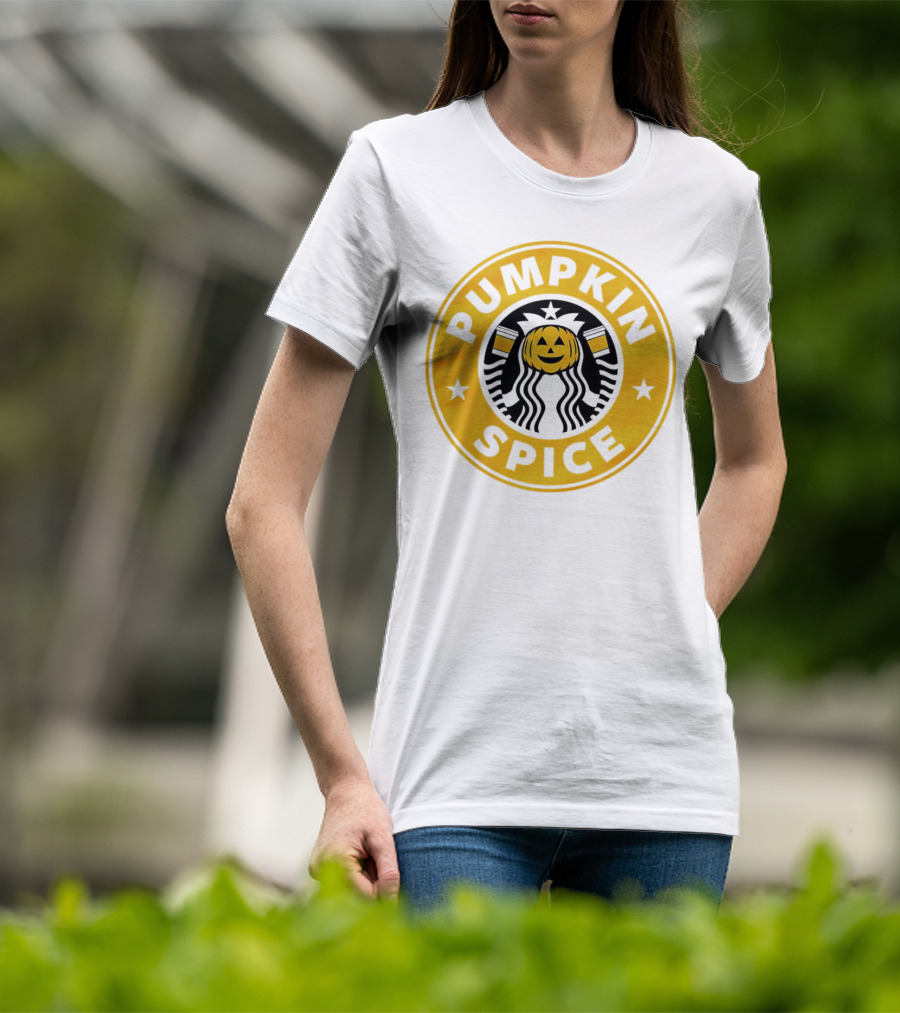 Starbucks Pumpkin Spice Halloween Pumpkinhead T-Shirt