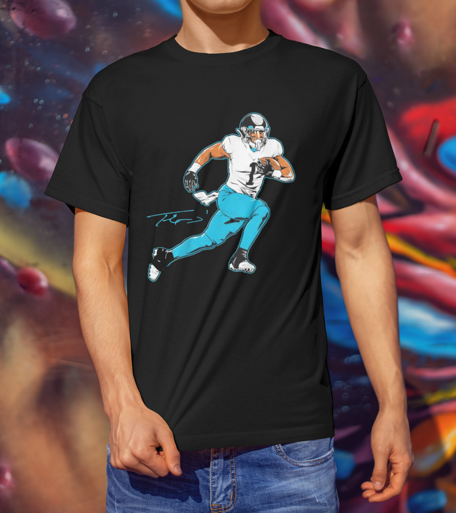 Travis Etienne Jacksonville Jaguars Signature Pose T-Shirt