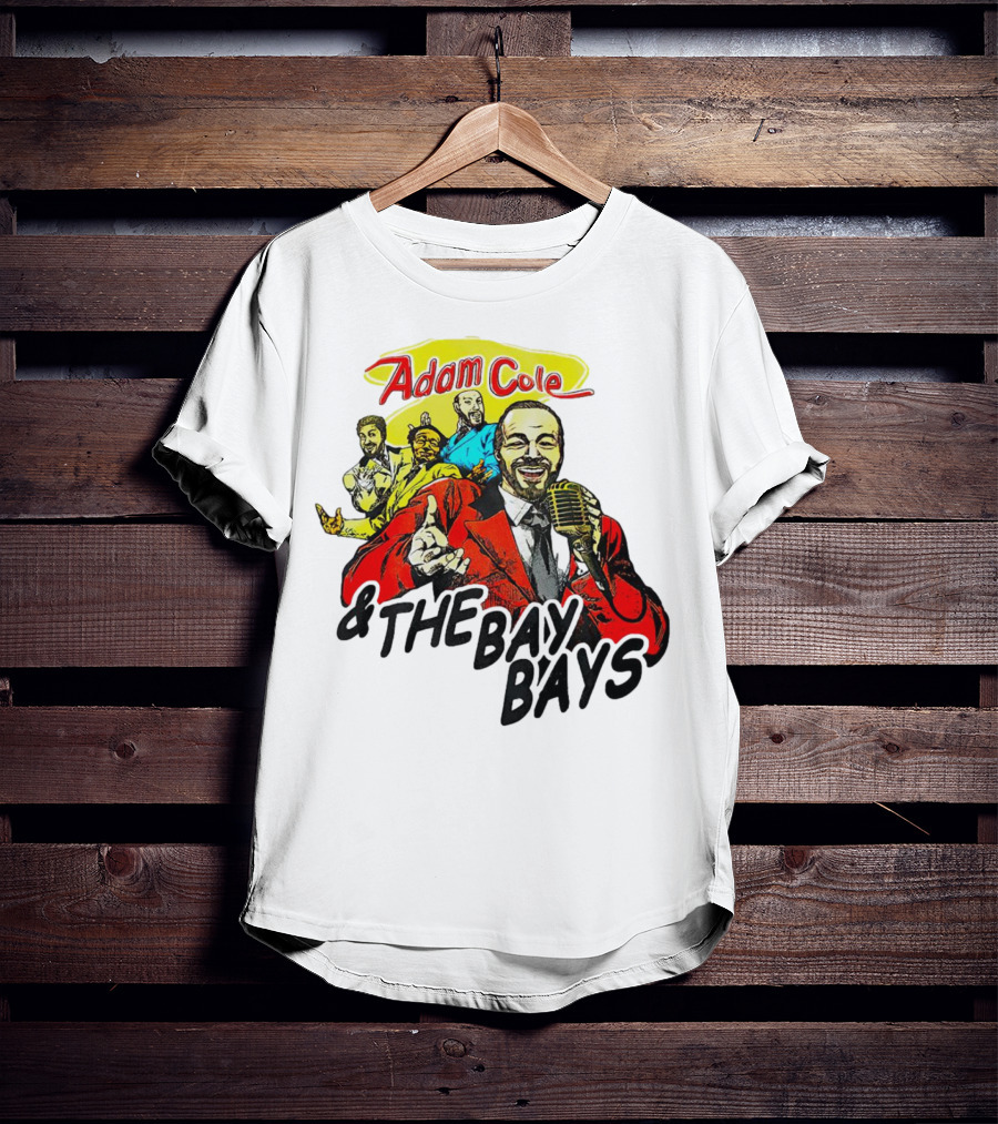 Adam Cole And The Bay Bays Retro Singers Comic T-Shirt