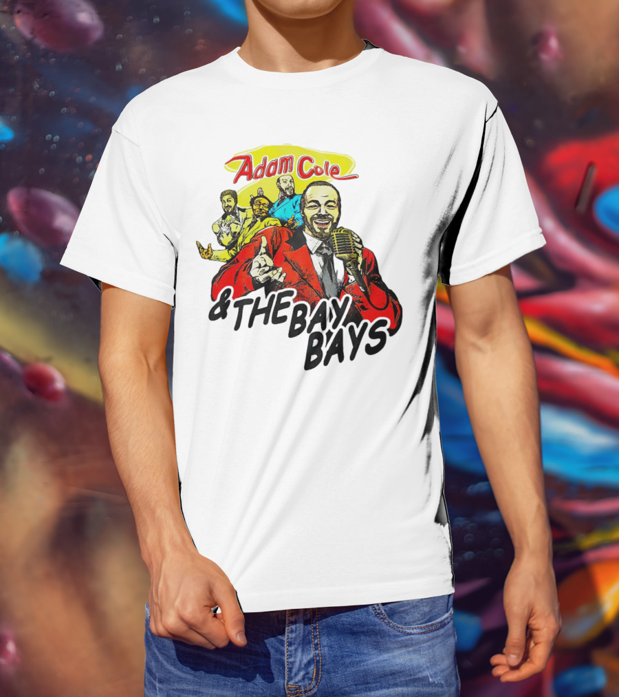 Adam Cole And The Bay Bays Retro Singers Comic T-Shirt