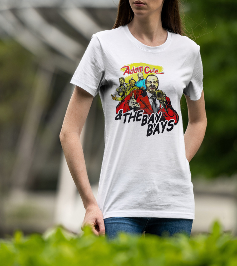 Adam Cole And The Bay Bays Retro Singers Comic T-Shirt