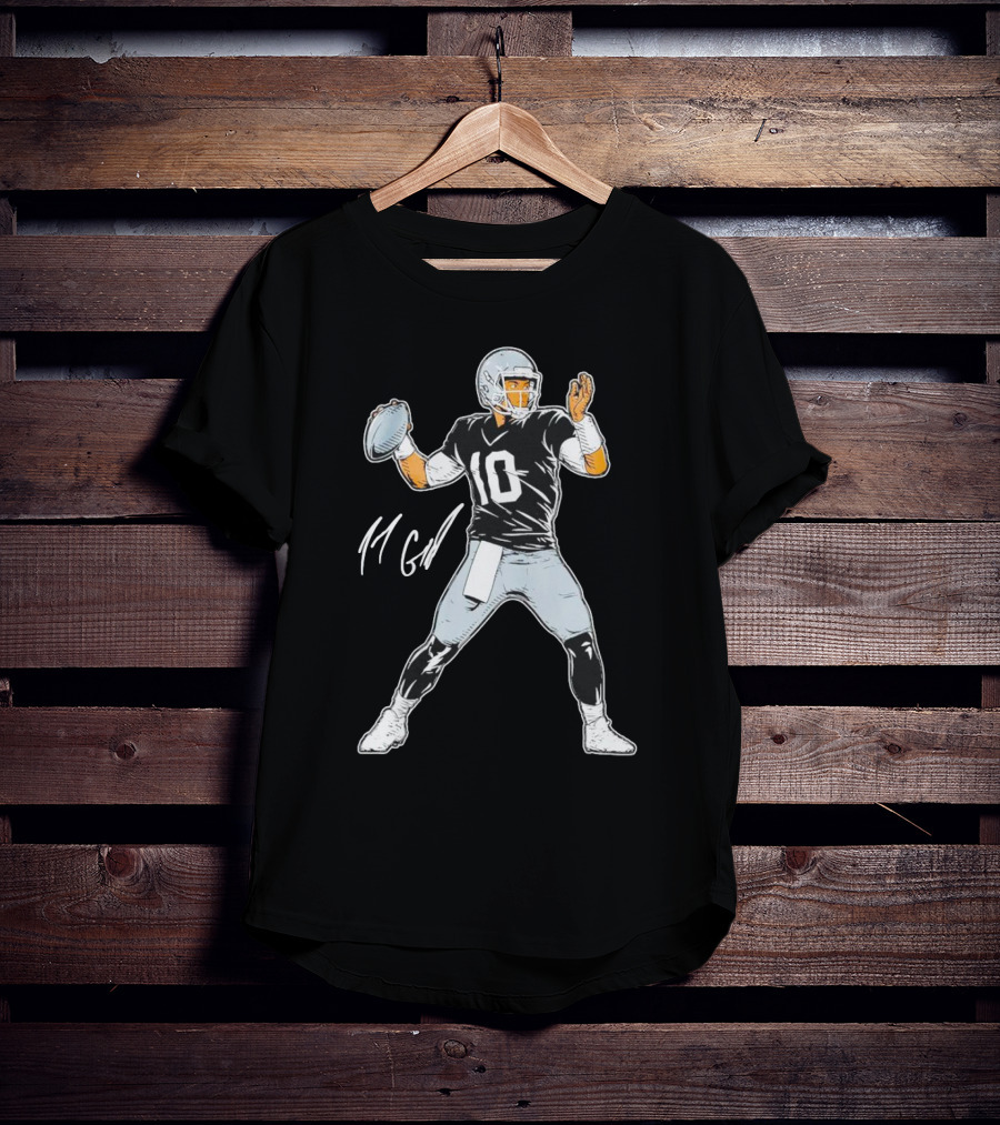 Jimmy Garoppolo Number 10 Las Vegas Raiders Quarterback Signature Pose T-Shirt