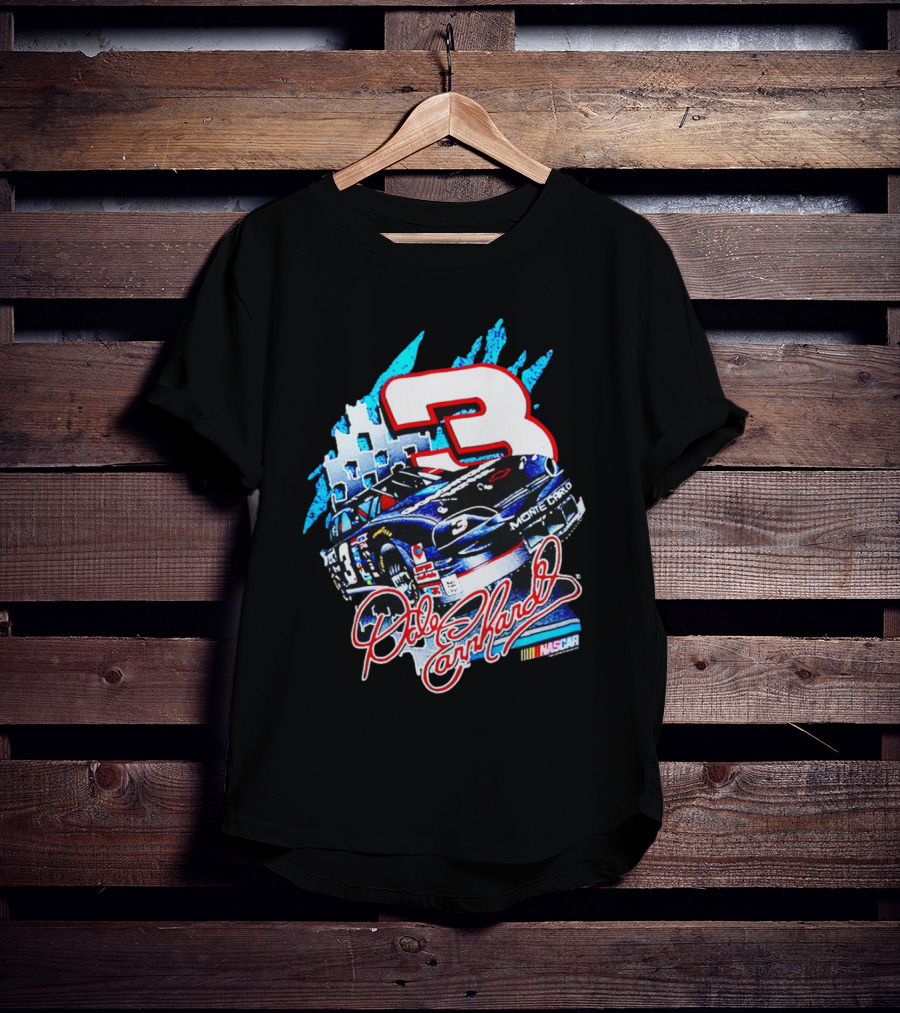 Dale Earnhardt Monte Carlo Nascar 3 Racing Car T-Shirt