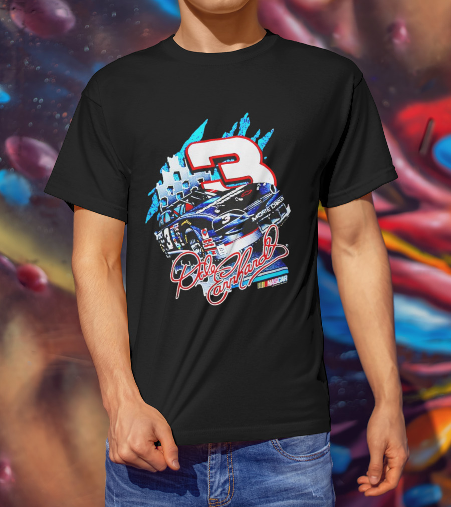 Dale Earnhardt Monte Carlo Nascar 3 Racing Car T-Shirt