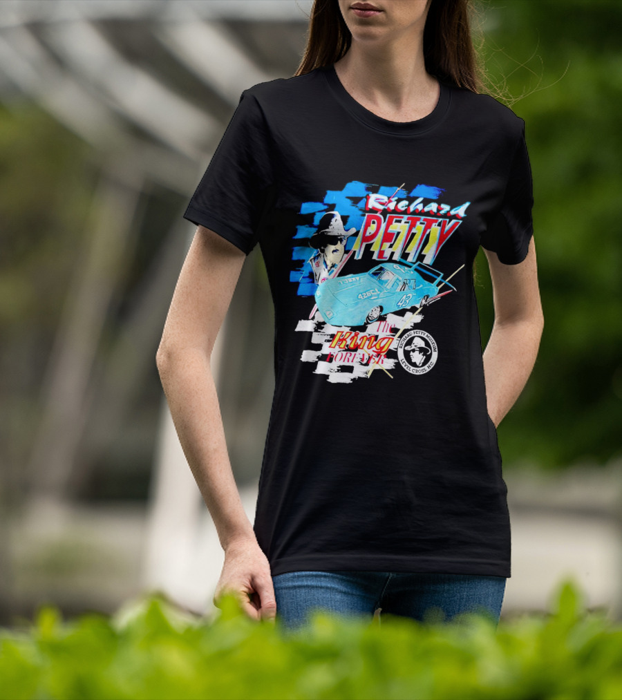 Richard Petty 43 The King Forever NASCAR Racing Legend Level Cross NC T-Shirt