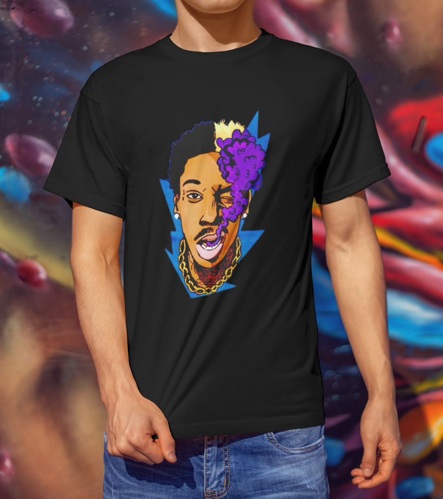 Wiz Khalifa Smoking Purple Cloud T-Shirt