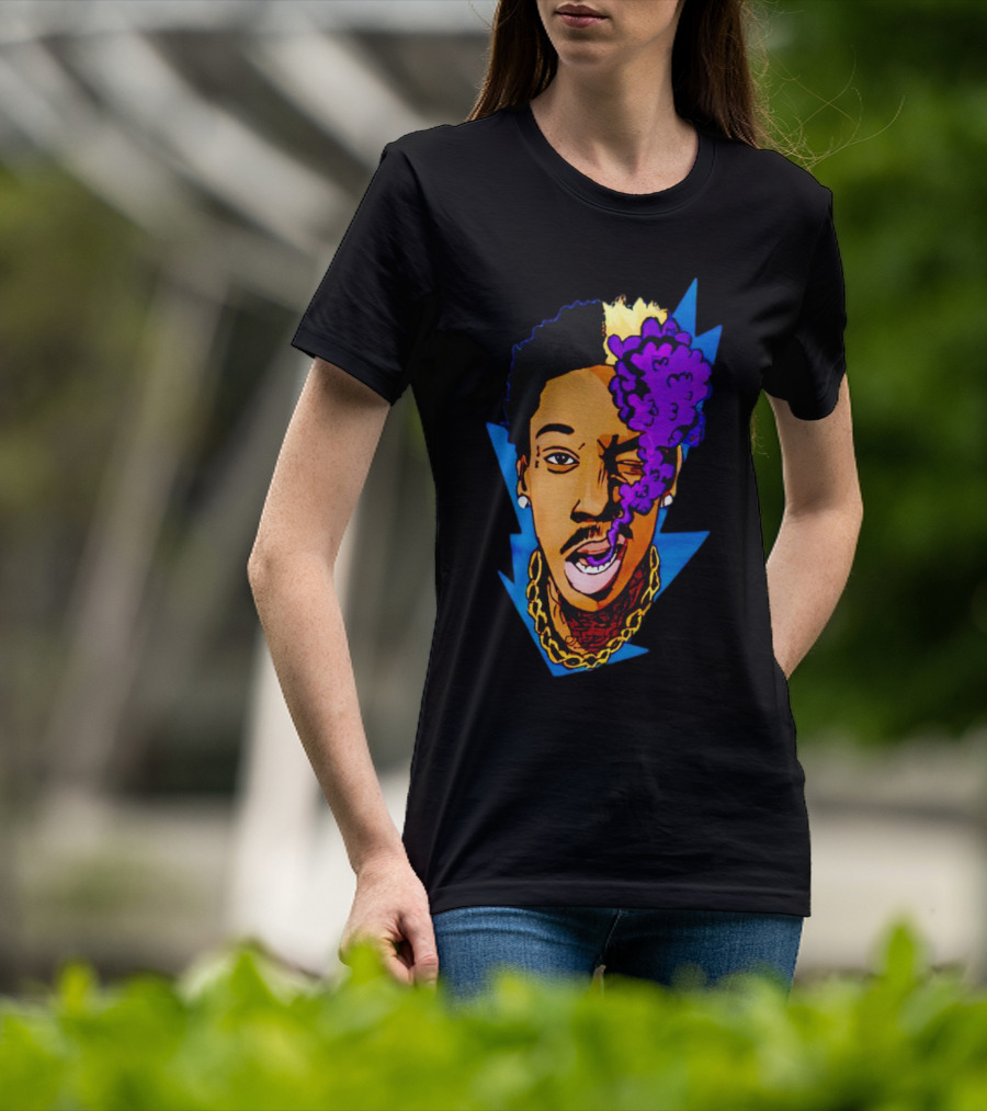 Wiz Khalifa Smoking Purple Cloud T-Shirt