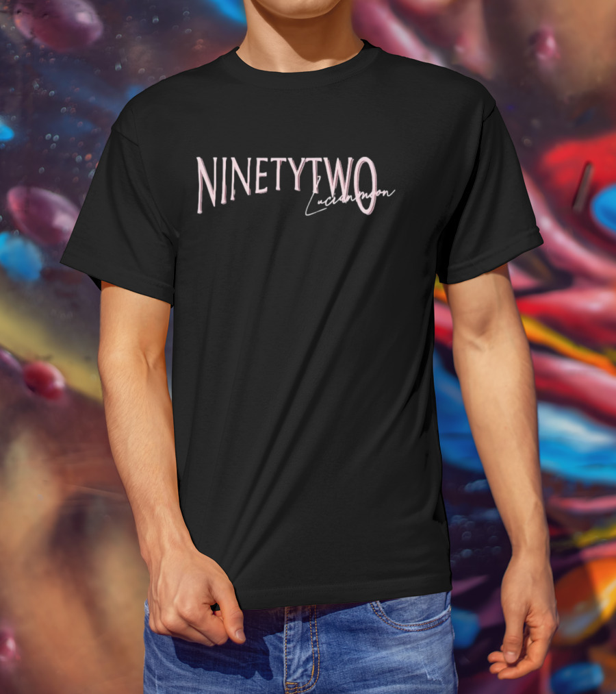 Ninetytwo Lucianmoon Collaboration Text T-Shirt