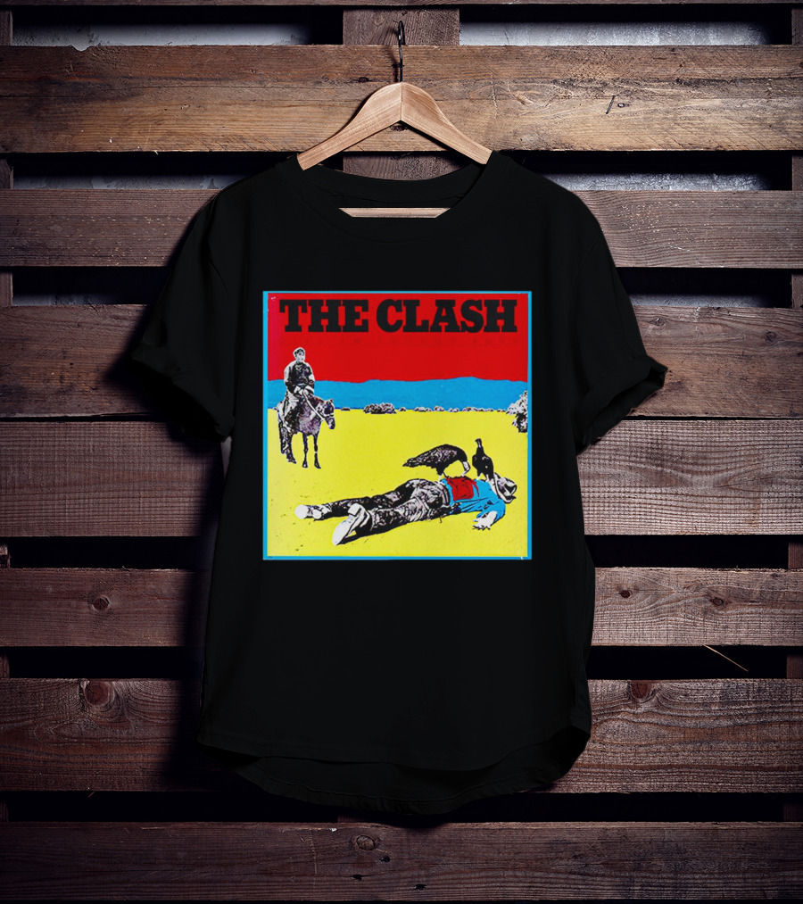 The Clash Give ’Em Enough Rope Album Cover Cowboy And Vulture T-Shirt