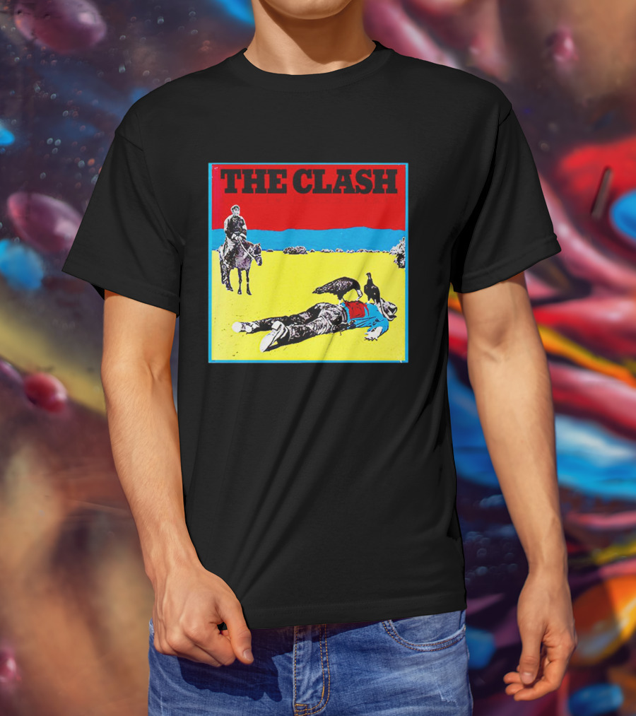 The Clash Give ’Em Enough Rope Album Cover Cowboy And Vulture T-Shirt