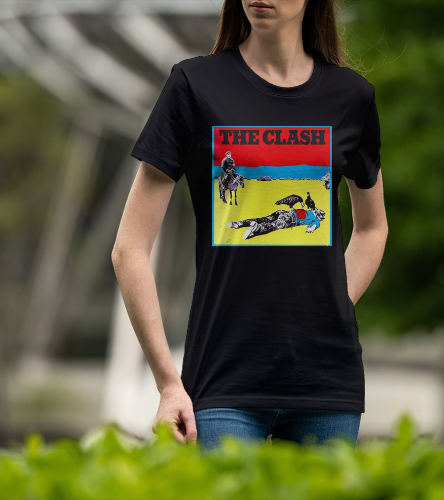 The Clash Give ’Em Enough Rope Album Cover Cowboy And Vulture T-Shirt